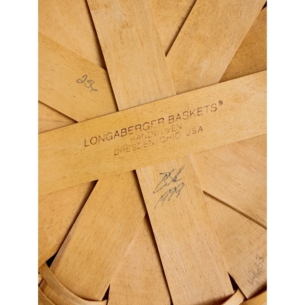 Longaberger Basket Lot Handwoven Wood Set of 5 USA Vintage 1995-2001'